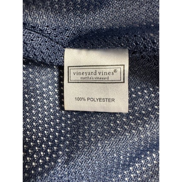 Vineyard Vines Rain Jacket Women S Stow Go Windbreaker Hoodie Navy Blue Pockets - Picture 11 of 12
